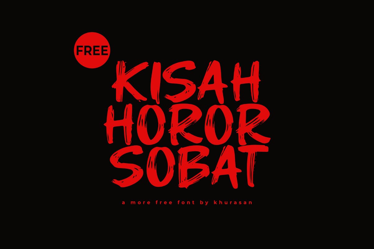 Шрифт Kisah Horor Sobat