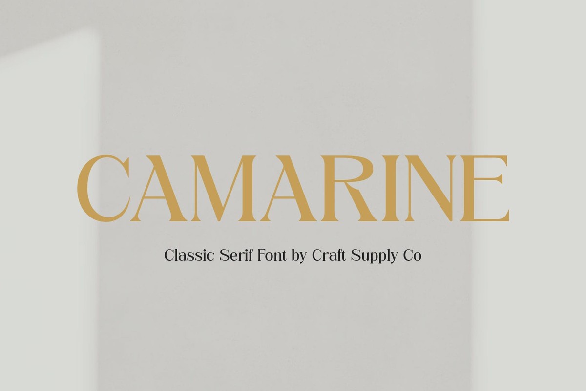 Шрифт Camarine