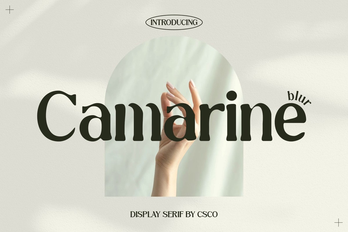 Шрифт Camarine Blur