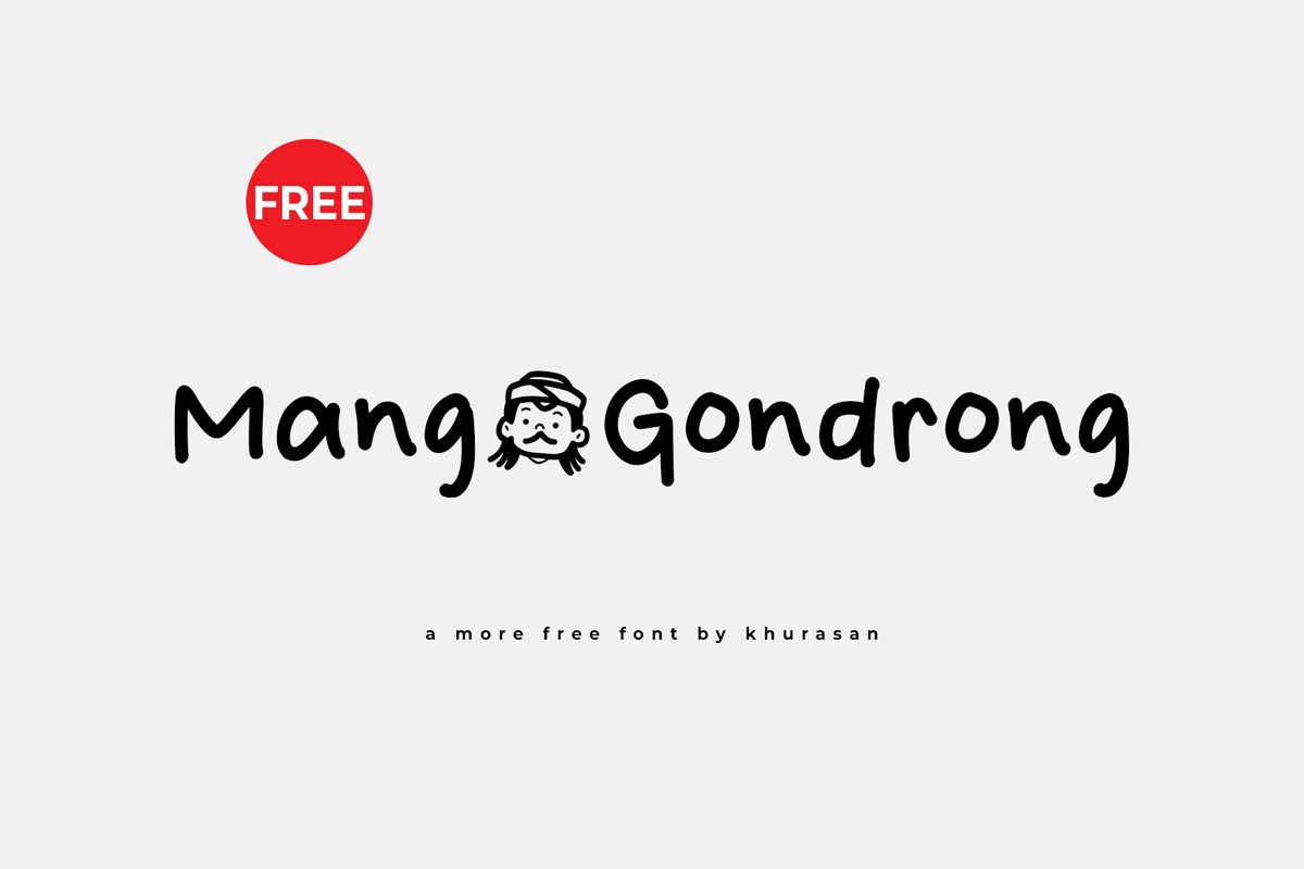 Шрифт Mang Gondrong